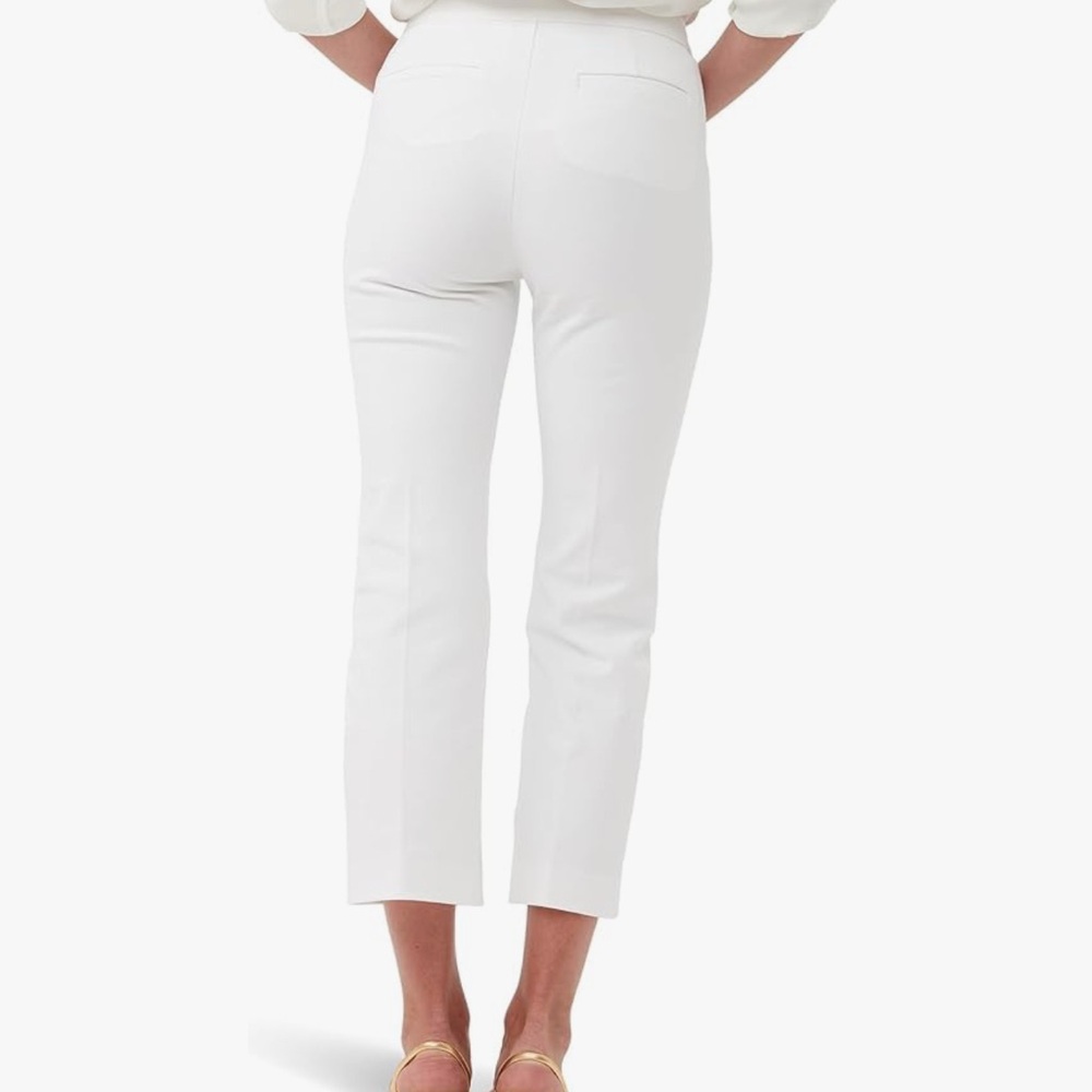Trina Turk White Lulu Cropped Pant - Picture 3 of 5